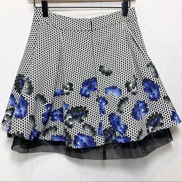 NWT Express High Waisted Polka Dot Skirt Size 4 - Picture 4 of 10